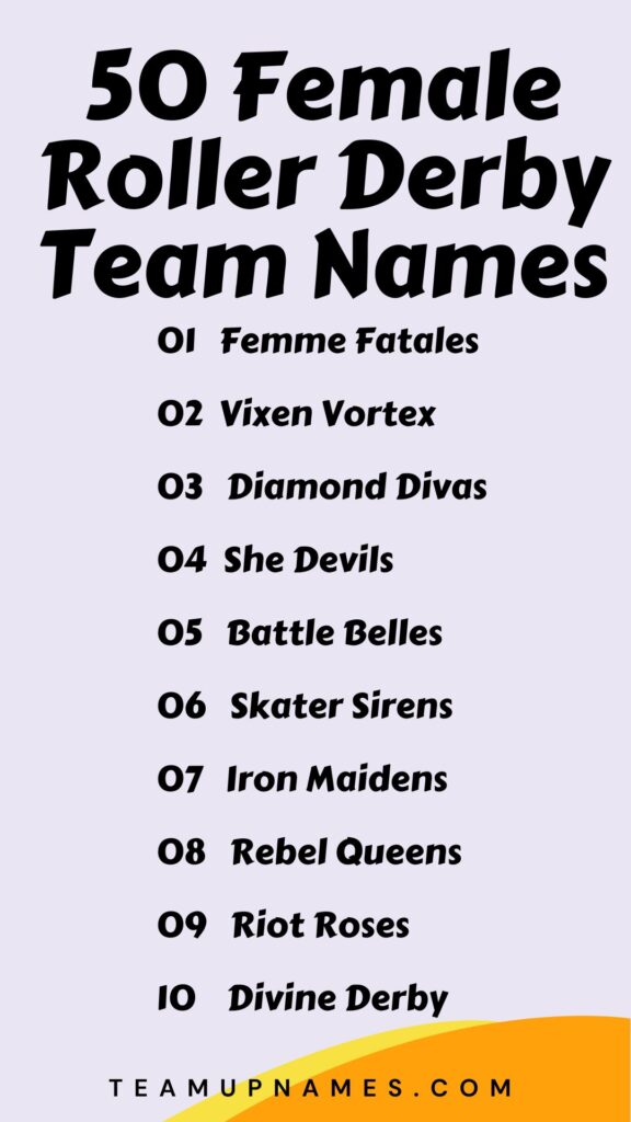 Female Roller Derby Team Names