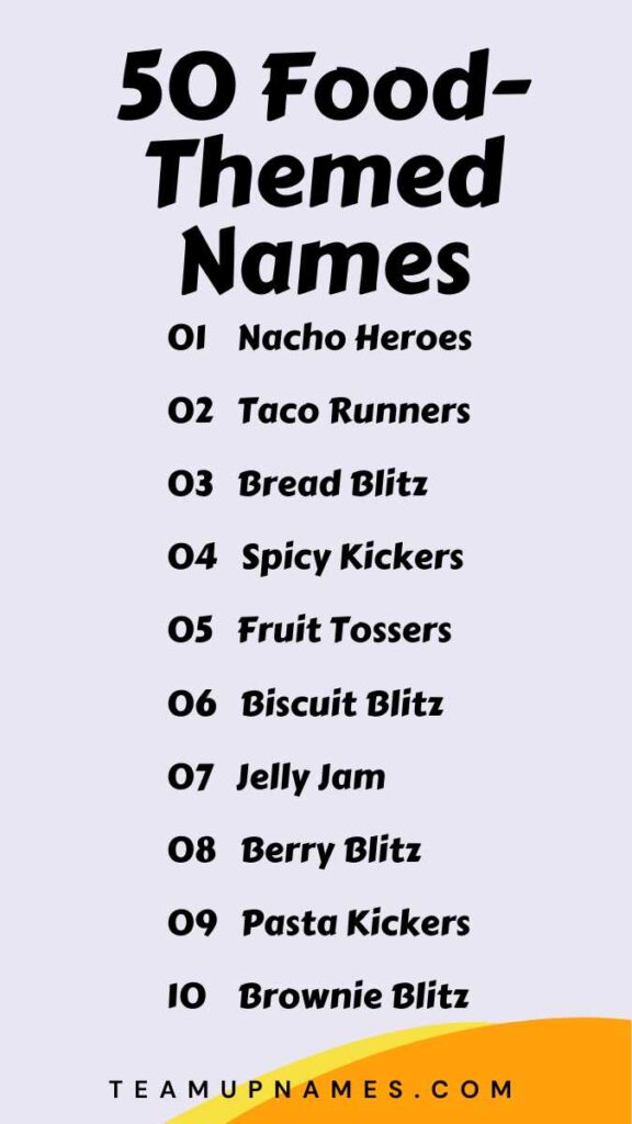 Food-Themed Names