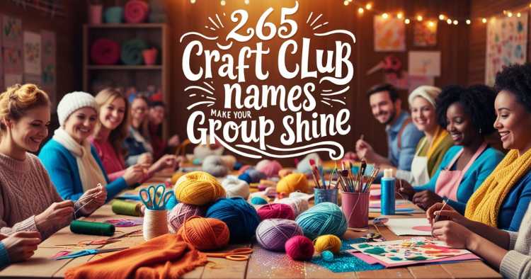 Craft Club Names